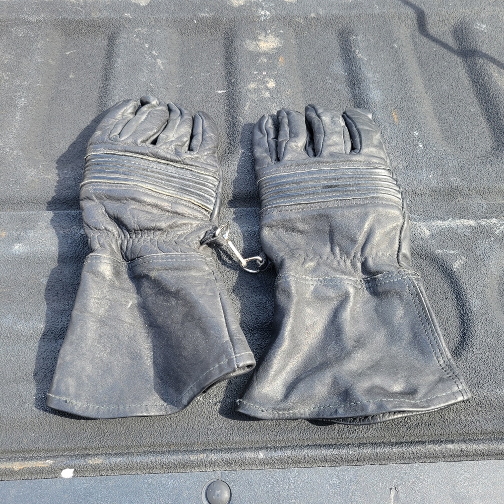 Men's Black Leather  Gloves